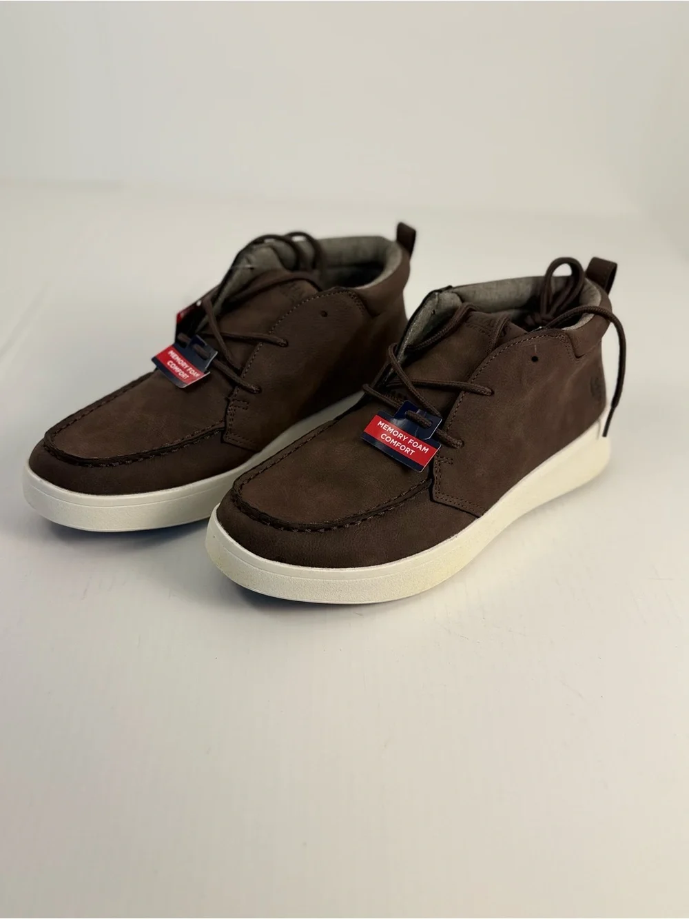 Chaps Paul Men’s Chukka Casual Shoes Chocolate Brown Memory Foam Size 8.5 M